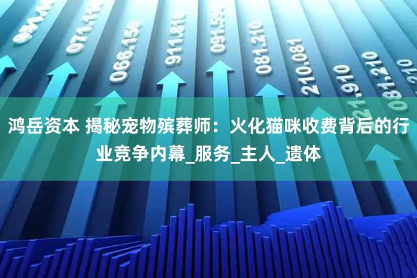 鸿岳资本 揭秘宠物殡葬师：火化猫咪收费背后的行业竞争内幕_服务_主人_遗体