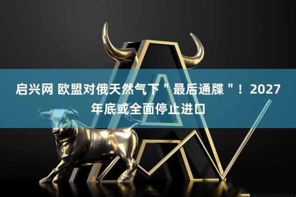 启兴网 欧盟对俄天然气下＂最后通牒＂！2027年底或全面停止进口