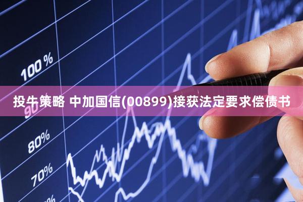投牛策略 中加国信(00899)接获法定要求偿债书
