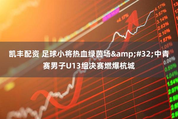凯丰配资 足球小将热血绿茵场&#32;中青赛男子U13组决赛燃爆杭城