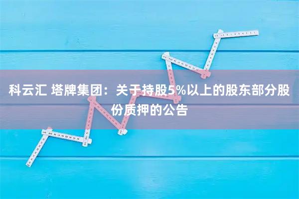 科云汇 塔牌集团：关于持股5%以上的股东部分股份质押的公告