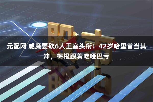 元配网 威廉要砍6人王室头衔!42岁哈里首当其冲,梅根跟着吃哑巴亏